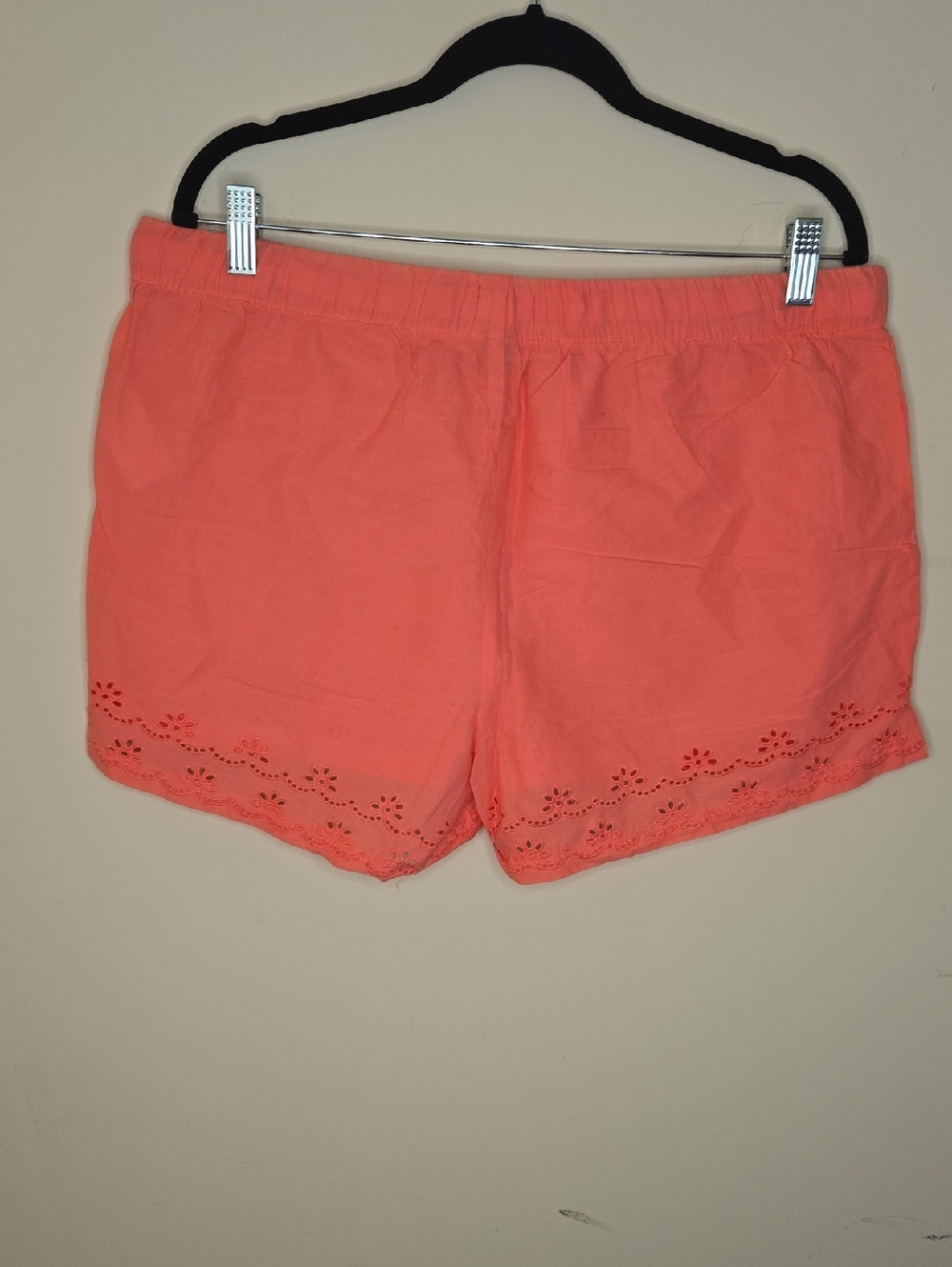 Old Navy Coral Eyelet Boxer Shorts Sleepwear Lounge PJ Bright Casual Large - Picture 4 of 6